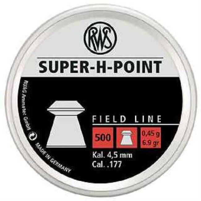 RWS UMAREX AIRGUNS RWS SUPER-H-POINT .177 CALIBER AIRGUN PELLET 500CT