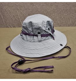 BRONER LADIES GREY POLY/NYLON BIG BRIM HAT SUN HAT