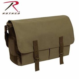 ROTHCO DELUXE VINTAGE CANVAS MESSENGER BAG-OLIVE