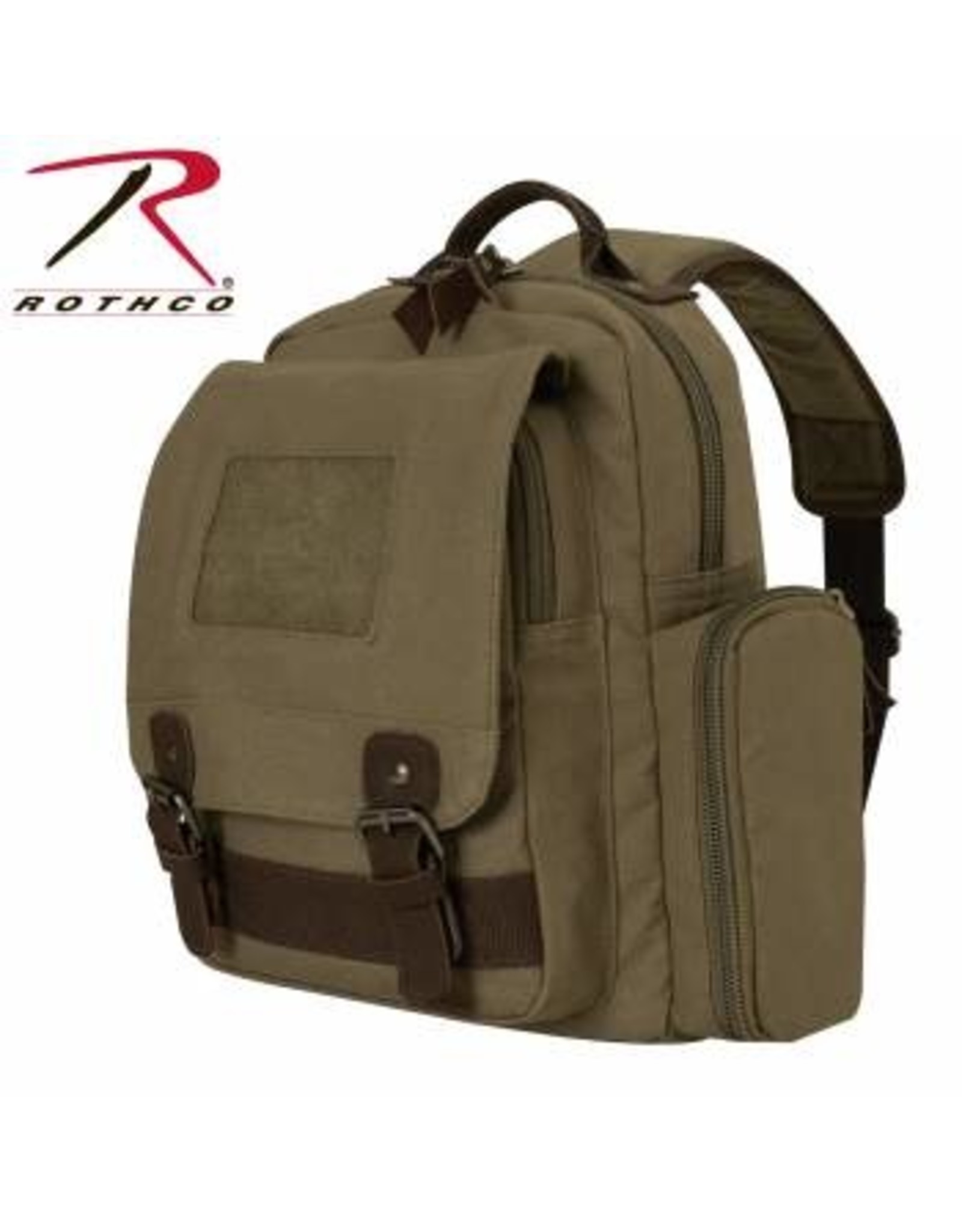 rothco vintage canvas compact backpack