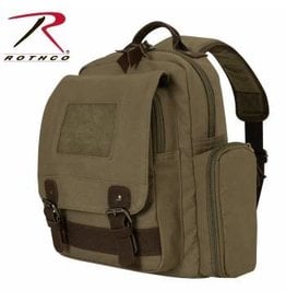 ROTHCO VINTAGE CANVAS SLING BACKPACK OLIVE DRAB