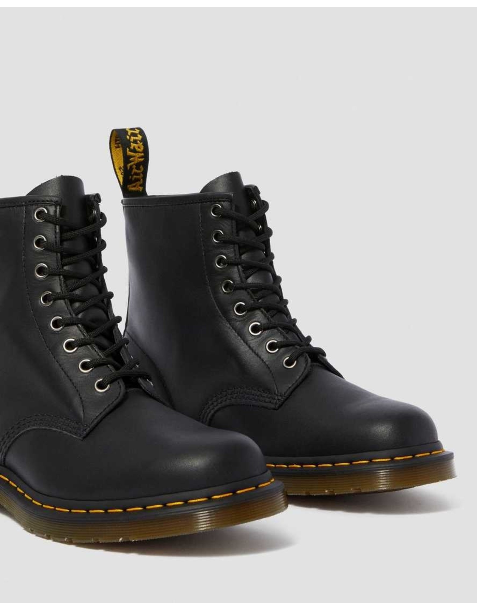 dr martens black nappa leather boots