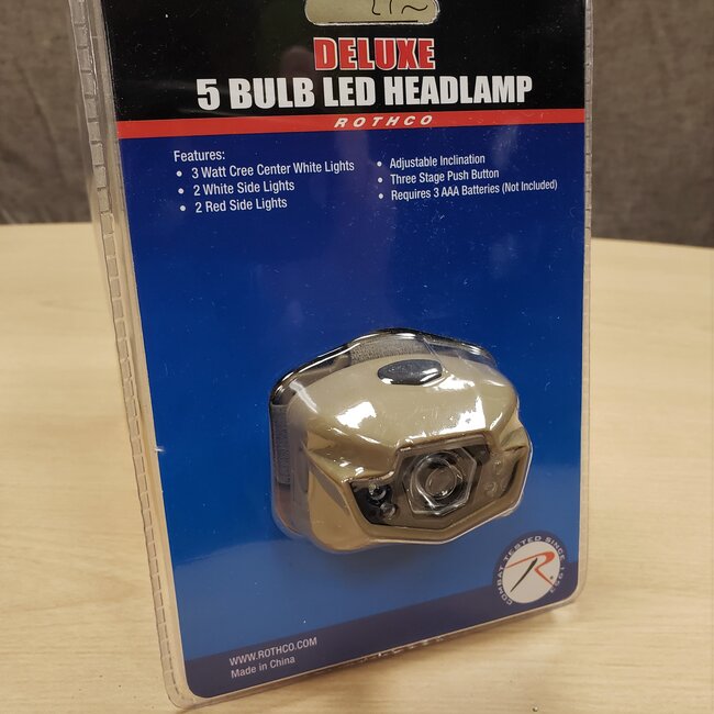 ROTHCO 5 BULB LED HEADLAMP