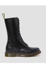 DR. MARTENS DR. MARTENS BLACK SMOOTH LEATHER TALL BOOTS