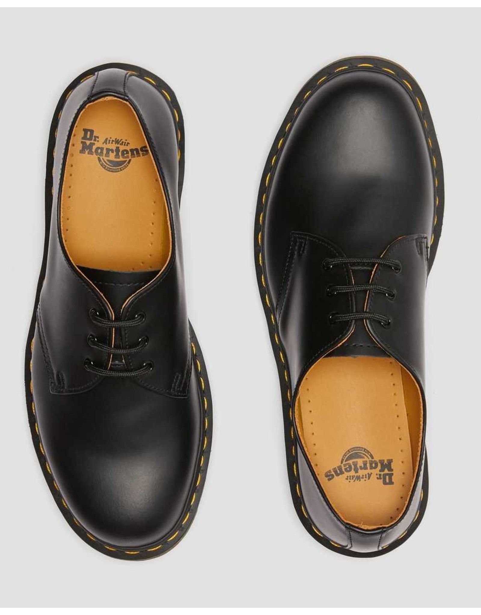 DR. MARTENS DR. MARTENS BLACK SMOOTH LEATHER OXFORD SHOES