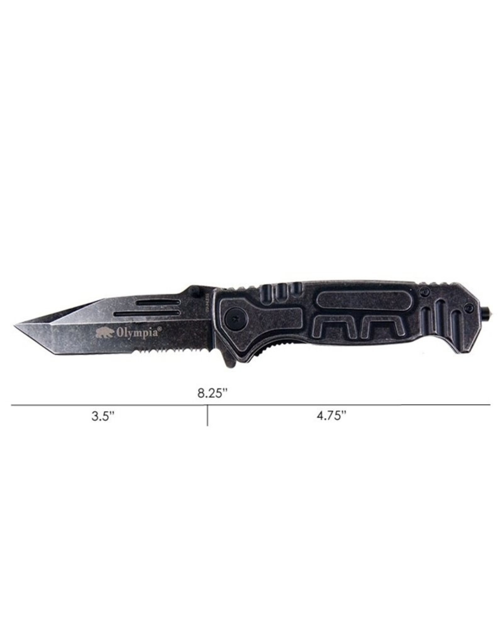 Folding Knife - 4.25 - Ebony and Brass – Olympia