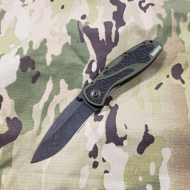 KERSHAW KNIVES KERSHAW BLUR KNIFE - OLIVE, BLACK
