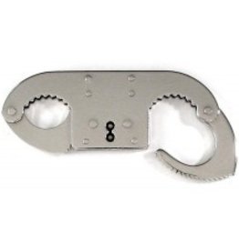 RUKO KNIVES THUMBCUFFS, NICKEL PLATED, DOUBLE LOCK