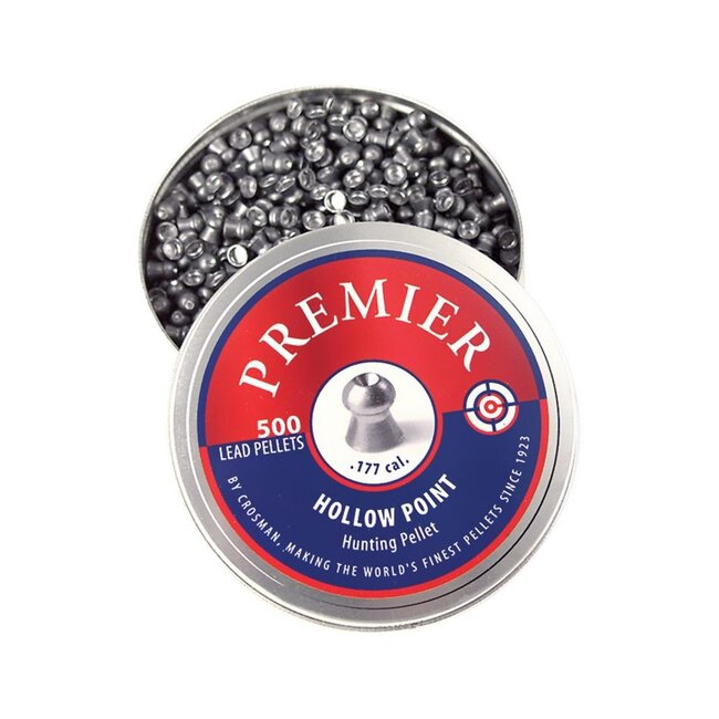 CROSMAN PREMIER HOLLOW POINT 500 LEAD PELLETS CAL .177