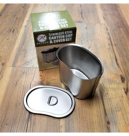 ROTHCO STAINLESS STEEL CANTEEN CUP/COVER SET