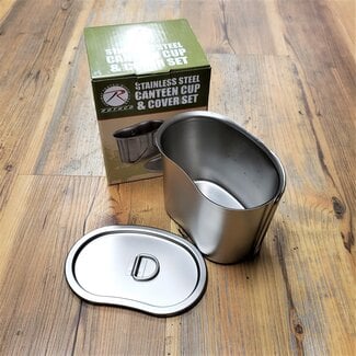 ROTHCO STAINLESS STEEL CANTEEN CUP/COVER SET