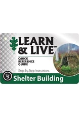 ULTIMATE SURVIVAL GEAR LEARN AND LIVE SHEALTER BUILDING CARD