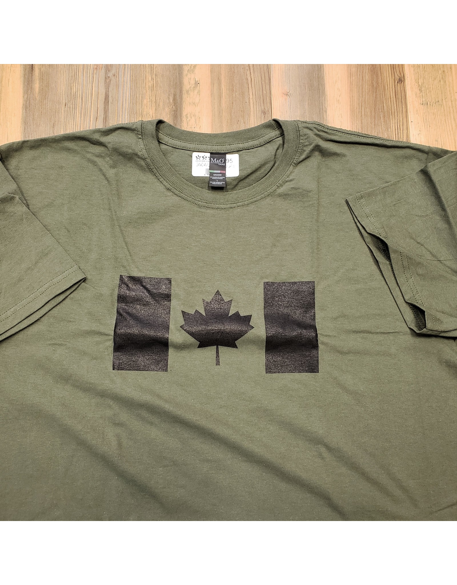 WORLD FAMOUS SALES CANADIAN FLAG T-SHIRT BLACK/OD