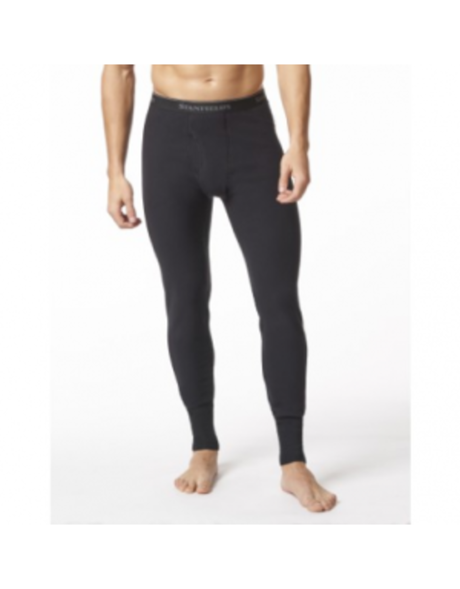 STANFIELDS MICROFLEECE PERFORMANCE BASE LAYER BOTTOM - BLACK