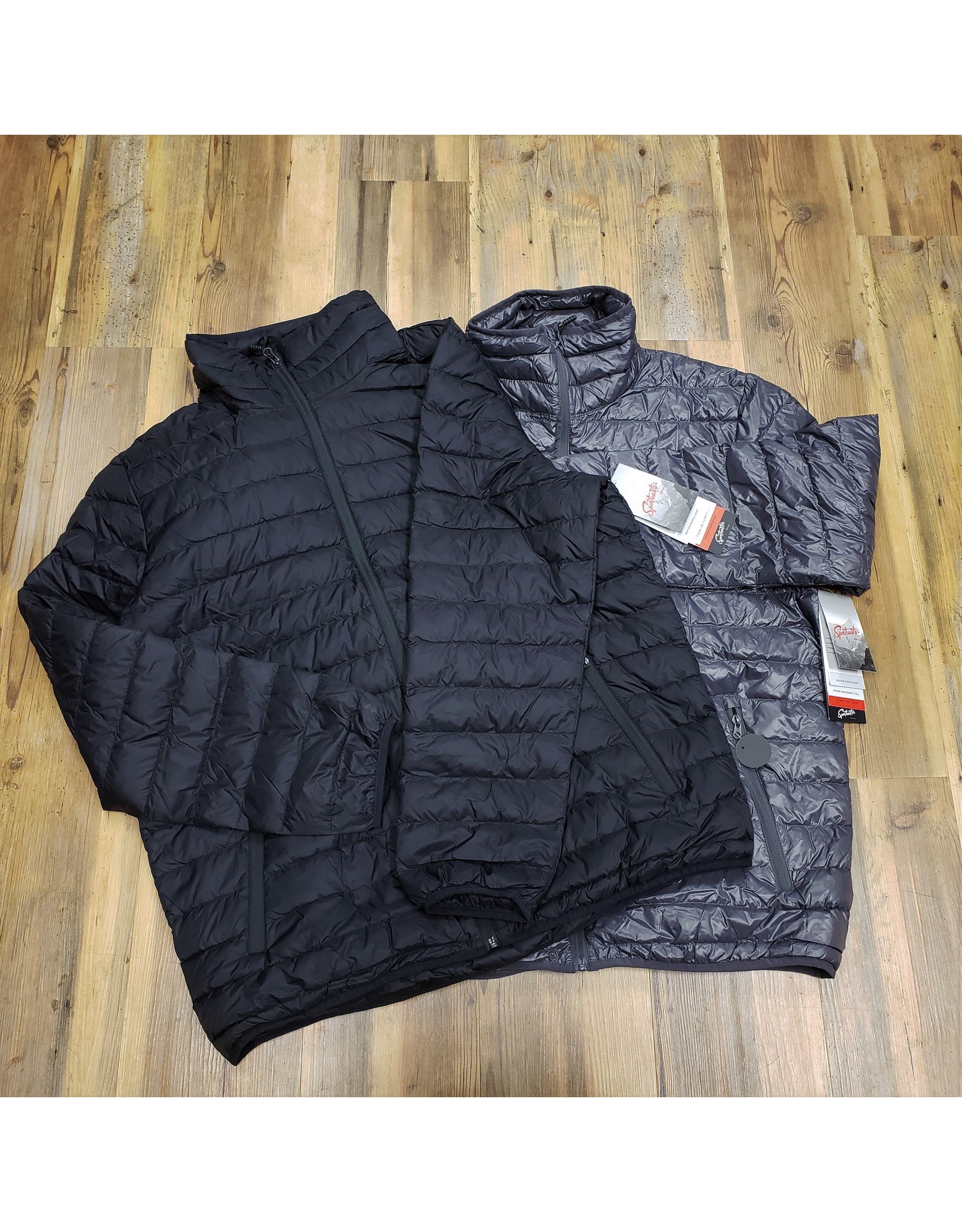 WORLD FAMOUS SPORTS MENS 90/10 DOWN PACKABLE CREW DOWN JACKET