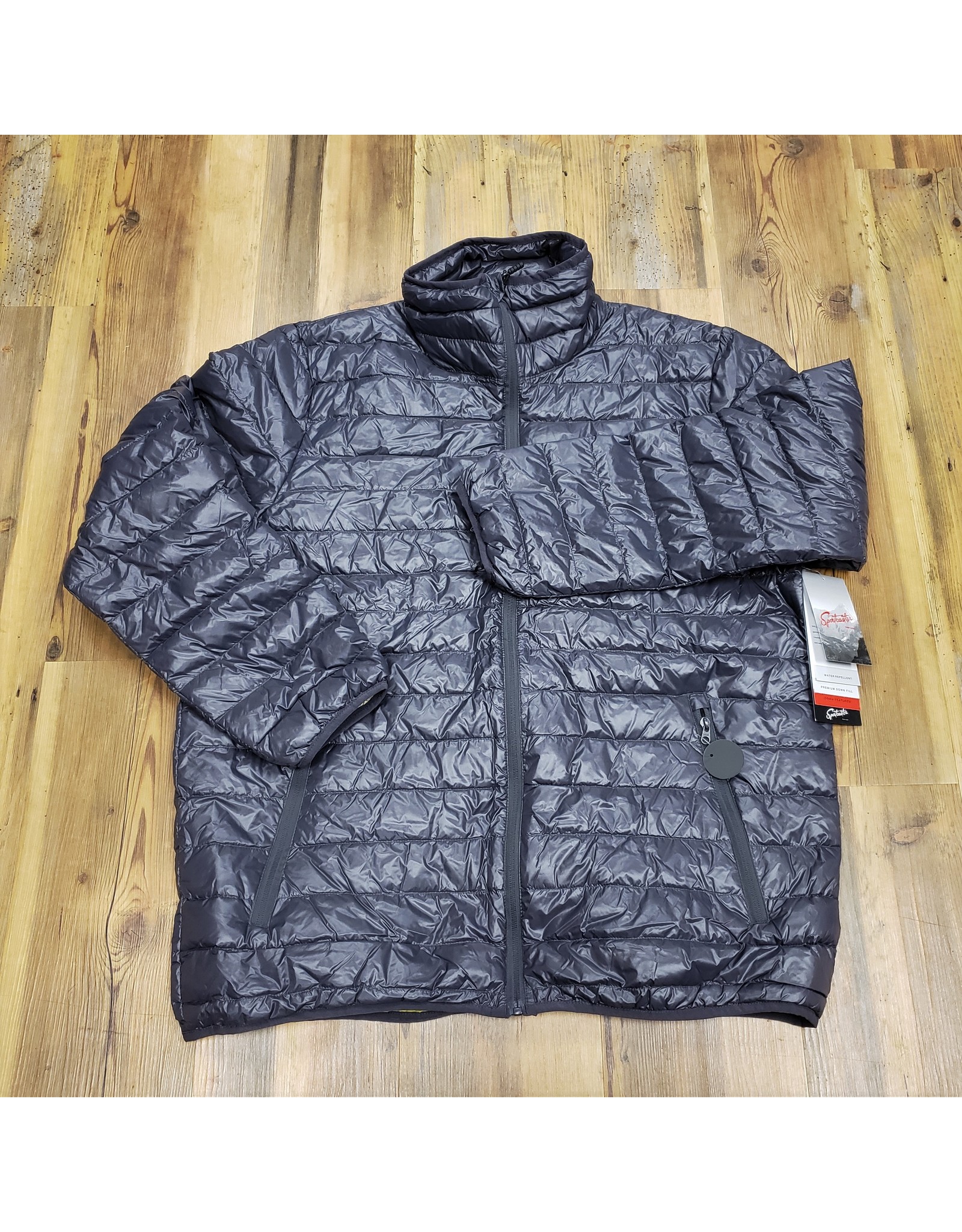 WORLD FAMOUS SPORTS MENS 90/10 DOWN PACKABLE CREW DOWN JACKET