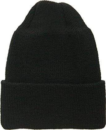Câbleami - Mohair Tube-Yarn Watch Cap - Black