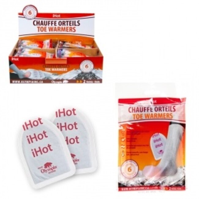 OLYMPIA TOE WARMERS 2PK/6 HRS