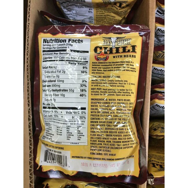 SWISS LINK CHILI WITH BEANS (HOT)