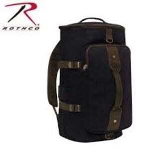ROTHCO CONVERTIBLE CANVAS DUFFLE / BACKPACK - 19 INCHES