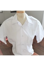 CANADIAN SURPLUS MEN'S WHITE DRESS SHIRT SHORT SLEEVE-USED