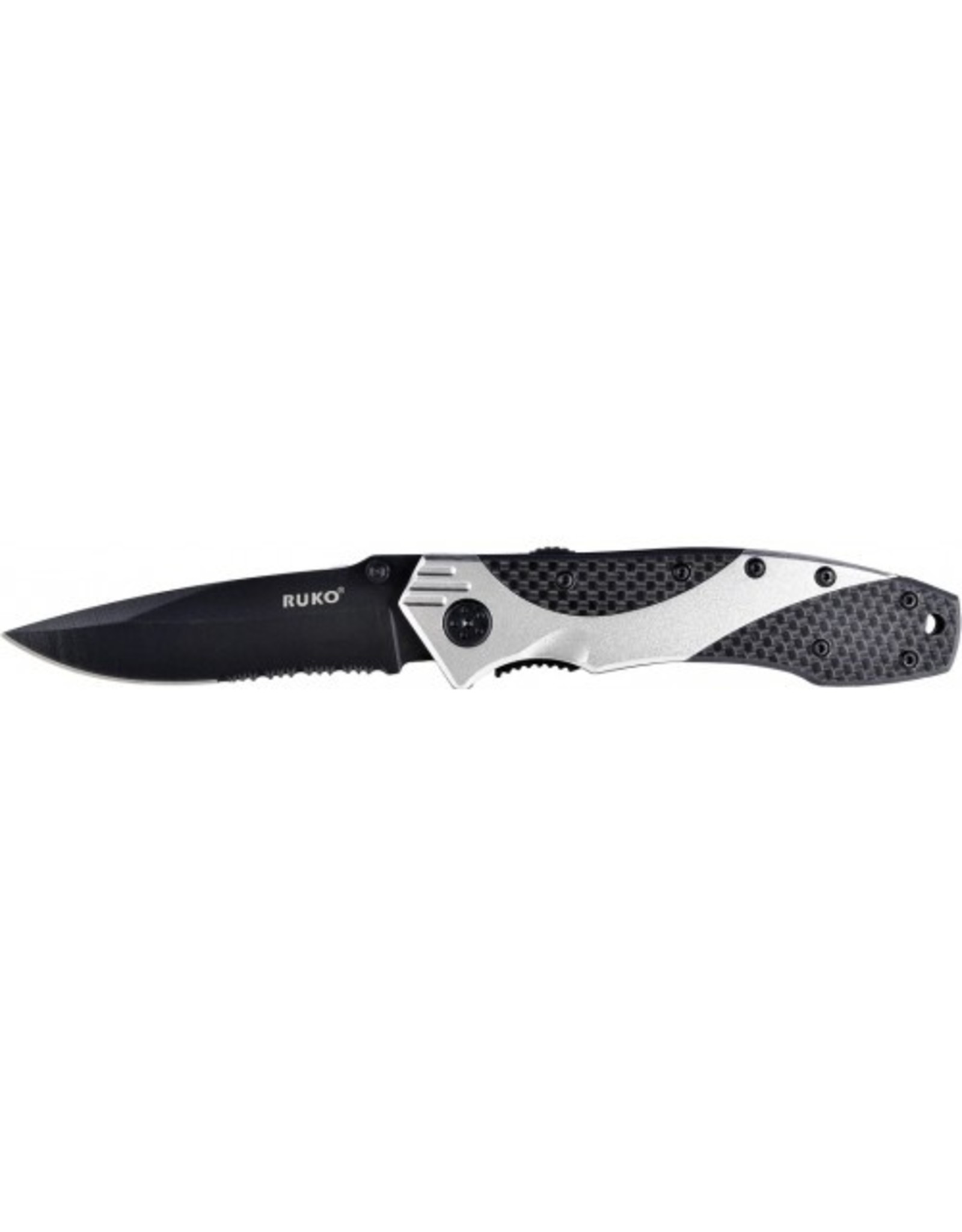 RUKO KNIVES CARBON FIBER SERRATED KNIFE