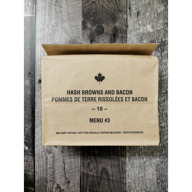 CANADIAN SURPLUS IMP CANADIAN INDIVIDUAL MEAL PACK - BREAKFAST