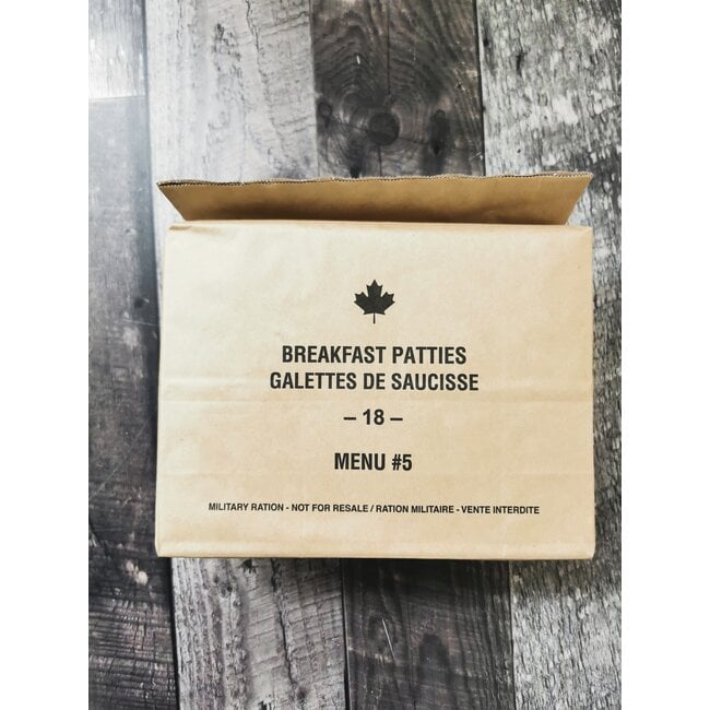 CANADIAN SURPLUS IMP CANADIAN INDIVIDUAL MEAL PACK - BREAKFAST