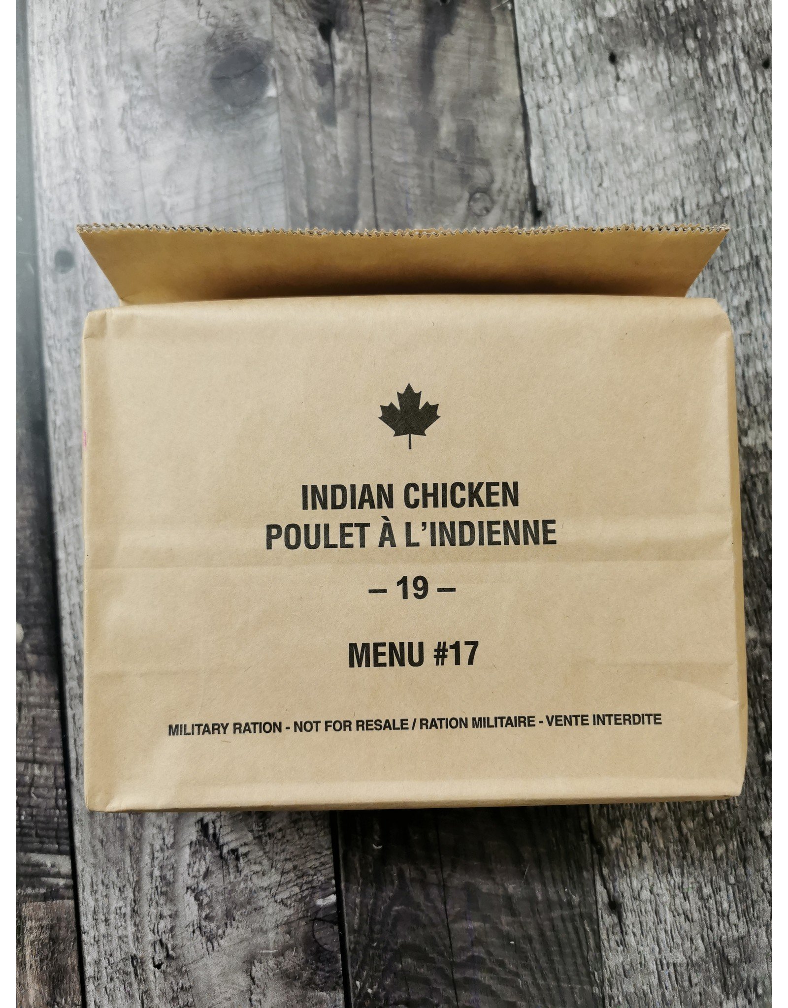 CANADIAN SURPLUS IMP CANADIAN INDIVIDUAL MEAL PACK- SUPPERS