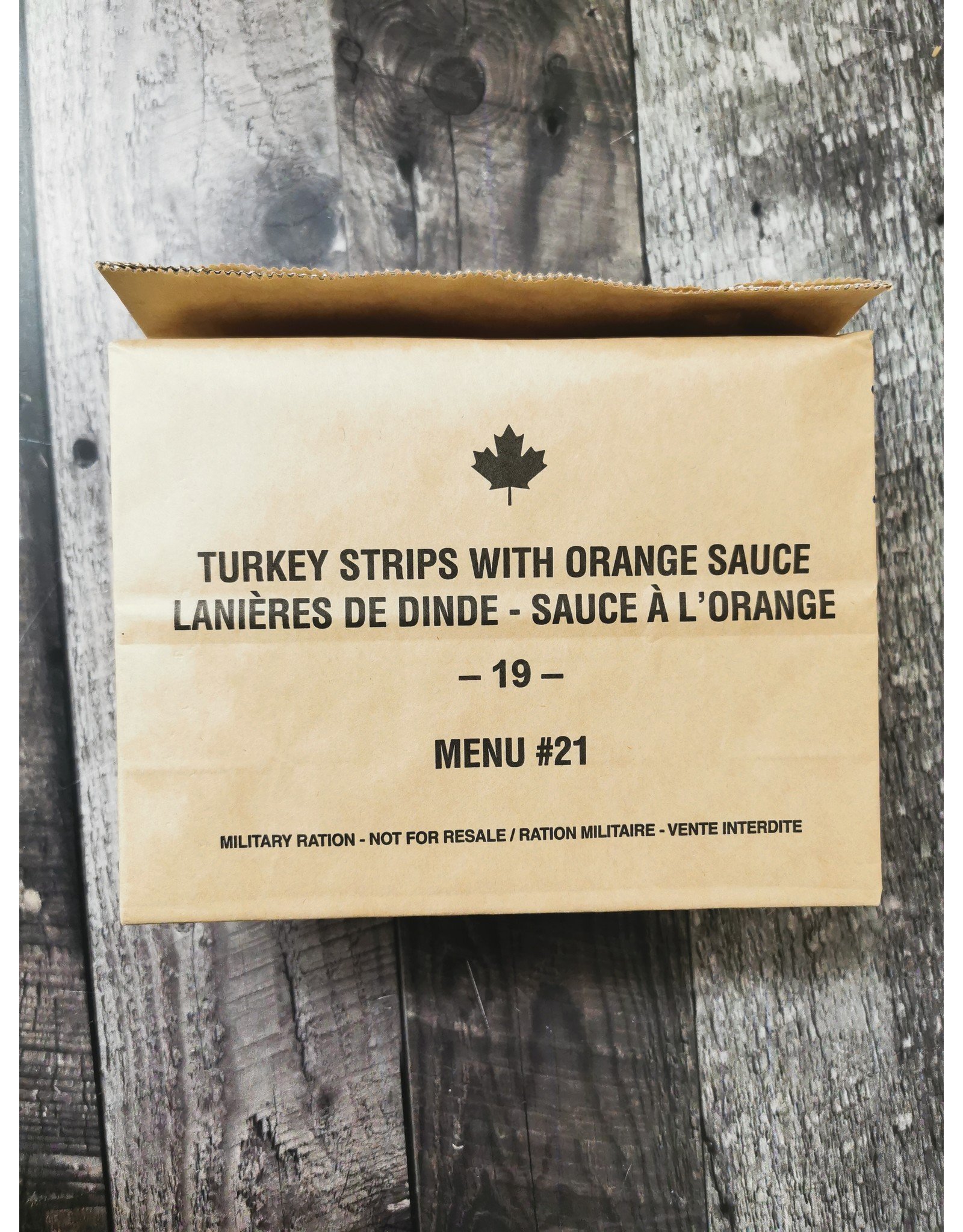 CANADIAN SURPLUS IMP CANADIAN INDIVIDUAL MEAL PACK- SUPPERS
