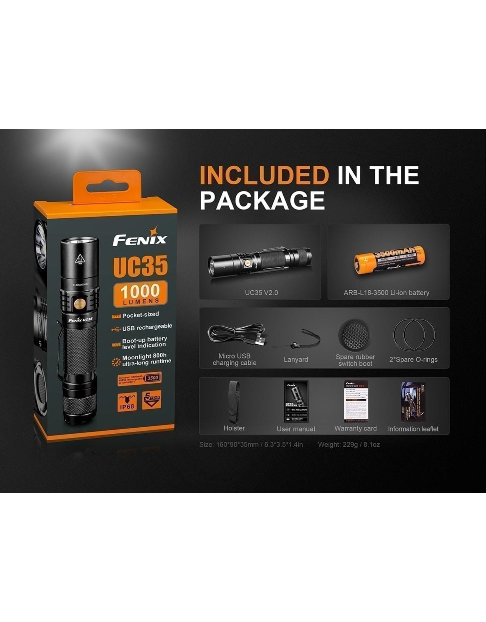 FENIX FENIX UC35 FLASHLIGHT