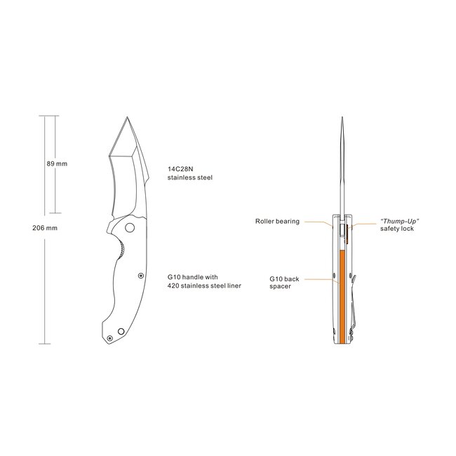 RUIKE KNIVES P851-B FOLDING KNIFE
