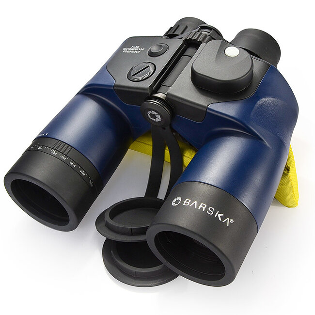 BARSKA OPTICS 7X50MM WP DEEP SEA RANGE FINDING RETICLE COMPASS BINOCULARS