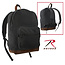 ROTHCO CANVAS TEARDROP PACK W/ LEATHER ACCENT, BLACK