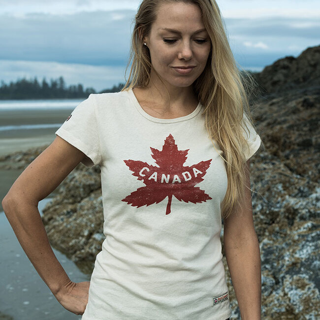 RED CANOE LADIES' CANADA HERTIAGE T-SHIRT