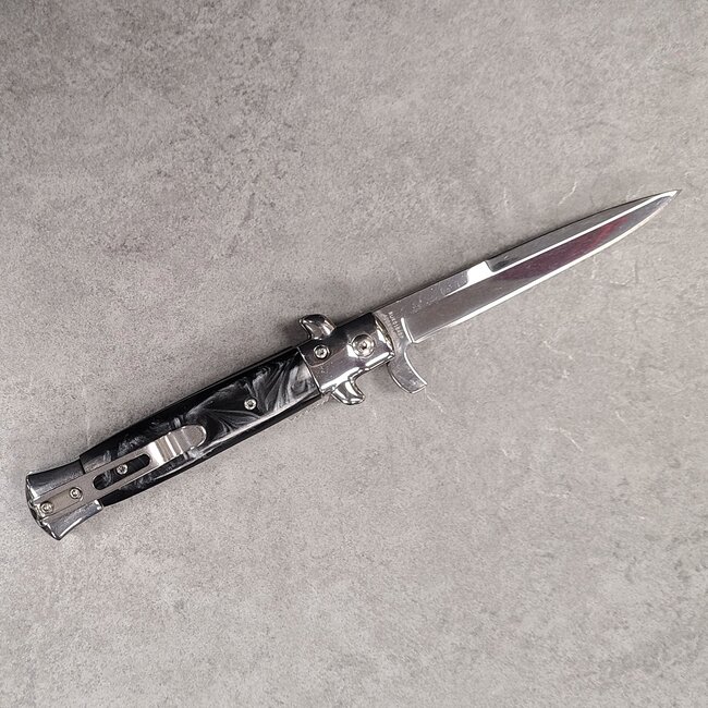 RUKO KNIVES BLACK STILETTO FOLDING KNIFE