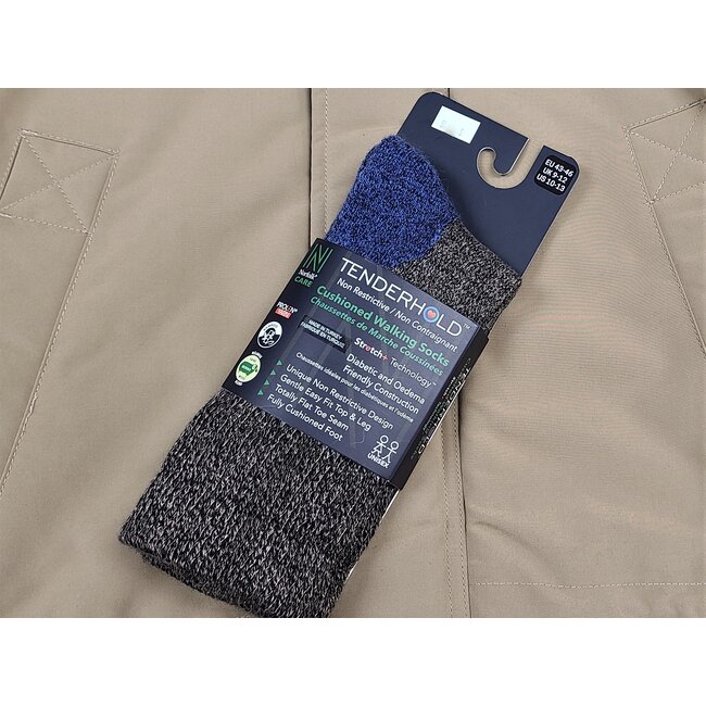 NORFOLK ALFIE EXTRA-WIDE CUSHIONED WOOL BAMBOO CREW SOCKS