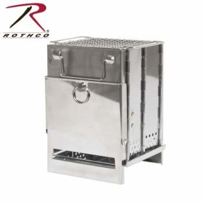 ROTHCO STAINLESS STEEL FOLDING CAMP STOVE
