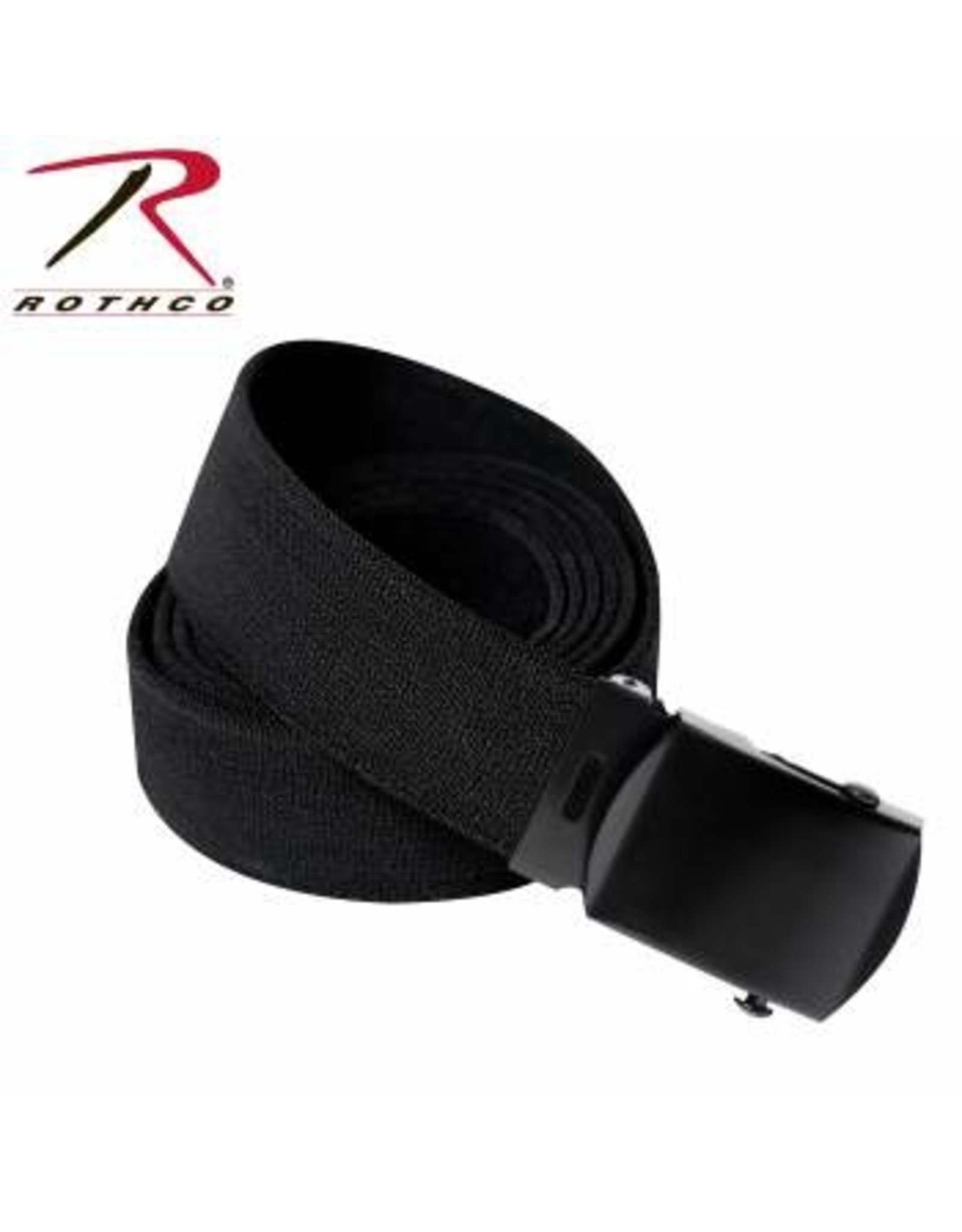 ROTHCO 54" STRETCH WEB BELT - BLACK