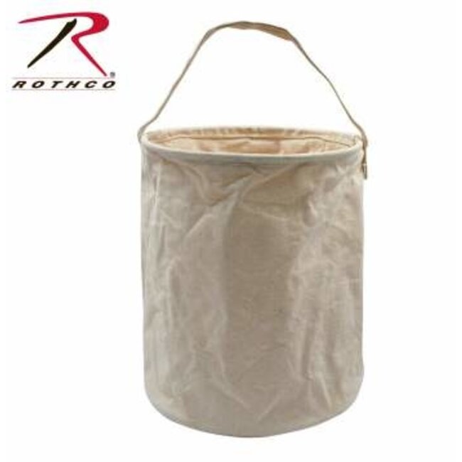 ROTHCO CANVAS WATER BUCKET - NATURAL  - LARGE