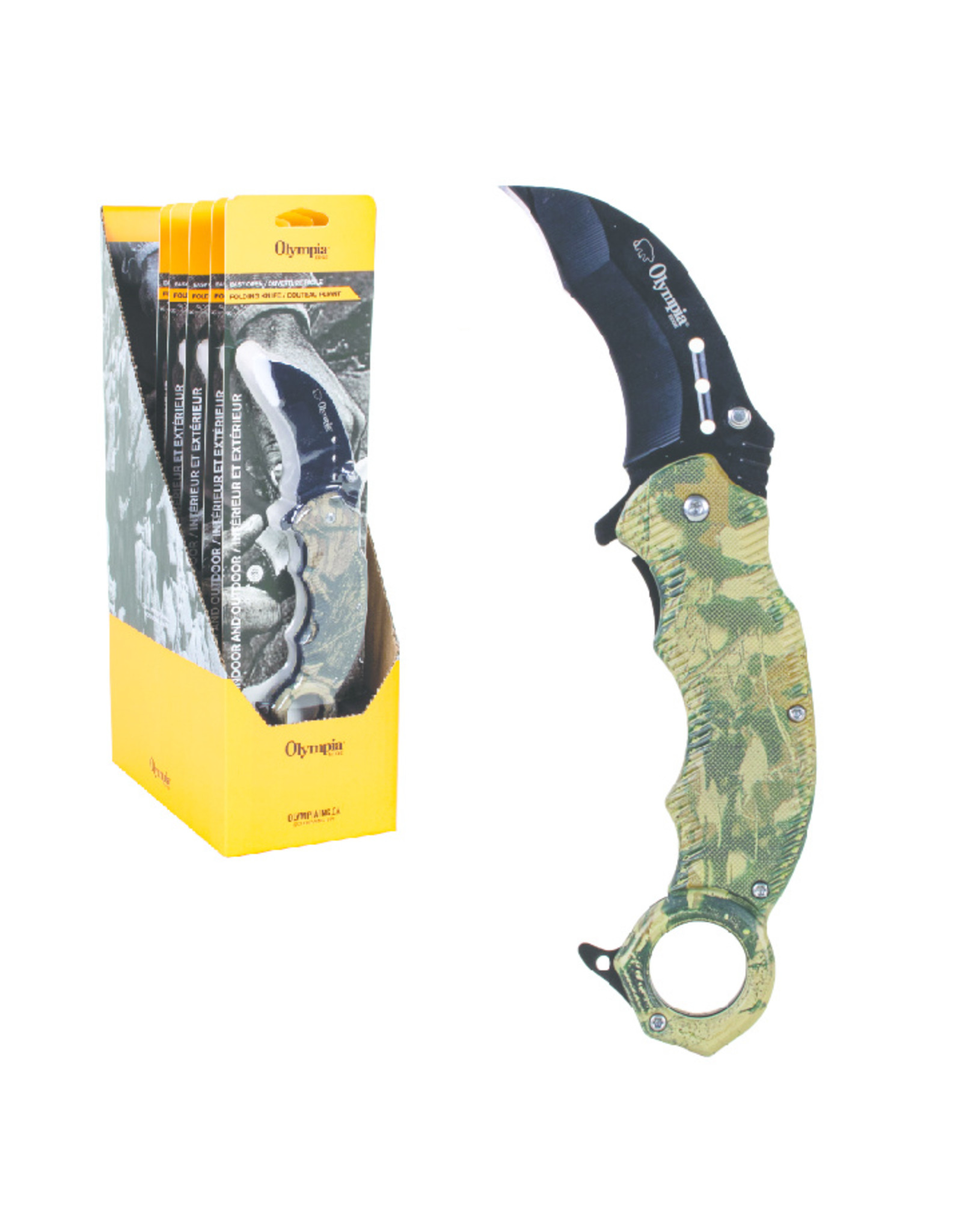 OLYMPIA 3.5" RAPTOR BLADE FOLDING KNIFE