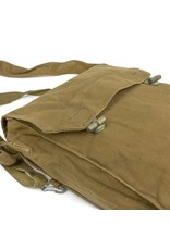 EUROPEAN SURPLUS BREAD BAG CANVAS USED - WOODEN TOGGLES
