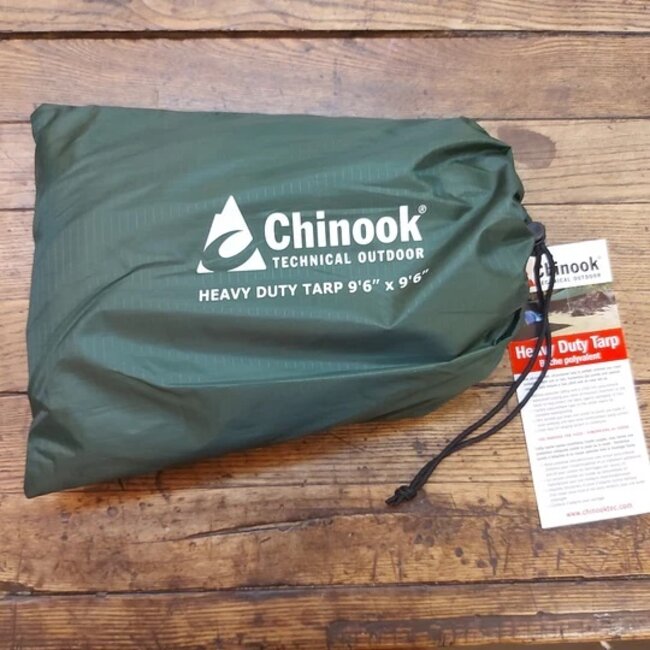 CHINOOK TECHNICAL OUTDOOR HEAVY DUTY TARP 9'6"X9'6"