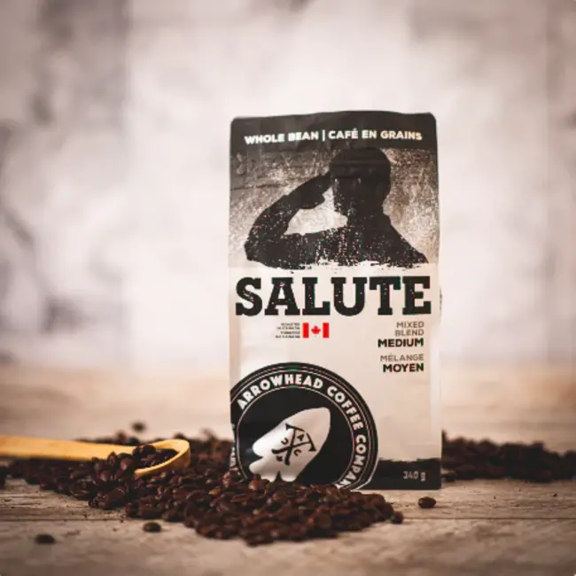 ARROWHEAD COFFEE COMPANY SALUTE MIXED BLEND MEDIUM COFFEE (340g)