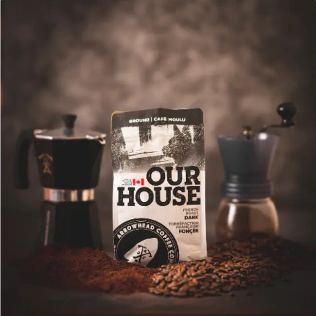 ARROWHEAD COFFEE COMPANY OUR HOUSE FRENCHROAST DARK COFFEE (340g)