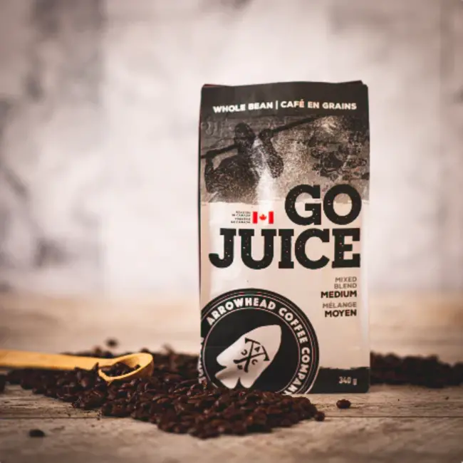 ARROWHEAD COFFEE COMPANY GO JUICE MIXED BLEND MEDIUM COFFEE (340g)