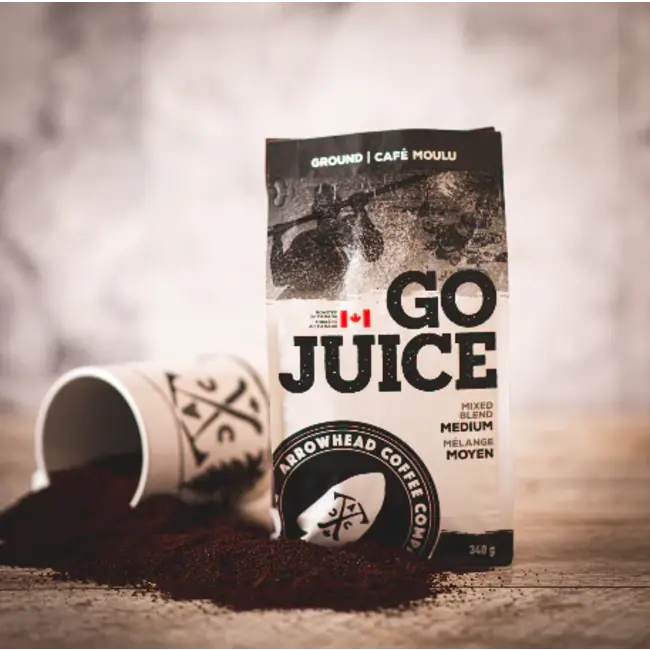 ARROWHEAD COFFEE COMPANY GO JUICE MIXED BLEND MEDIUM COFFEE (340g)