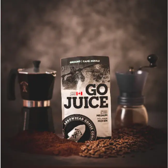 ARROWHEAD COFFEE COMPANY GO JUICE MIXED BLEND MEDIUM COFFEE (340g)