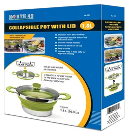 WORLD FAMOUS SALES COLLAPSIBLE POT WITH LID