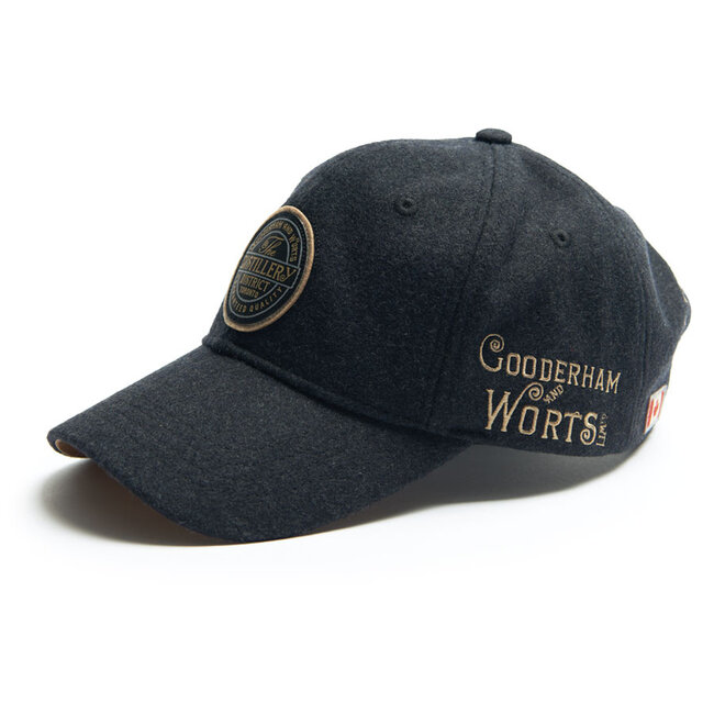 RED CANOE DISTILLERY WOOL BLEND CAP - CHARCOAL